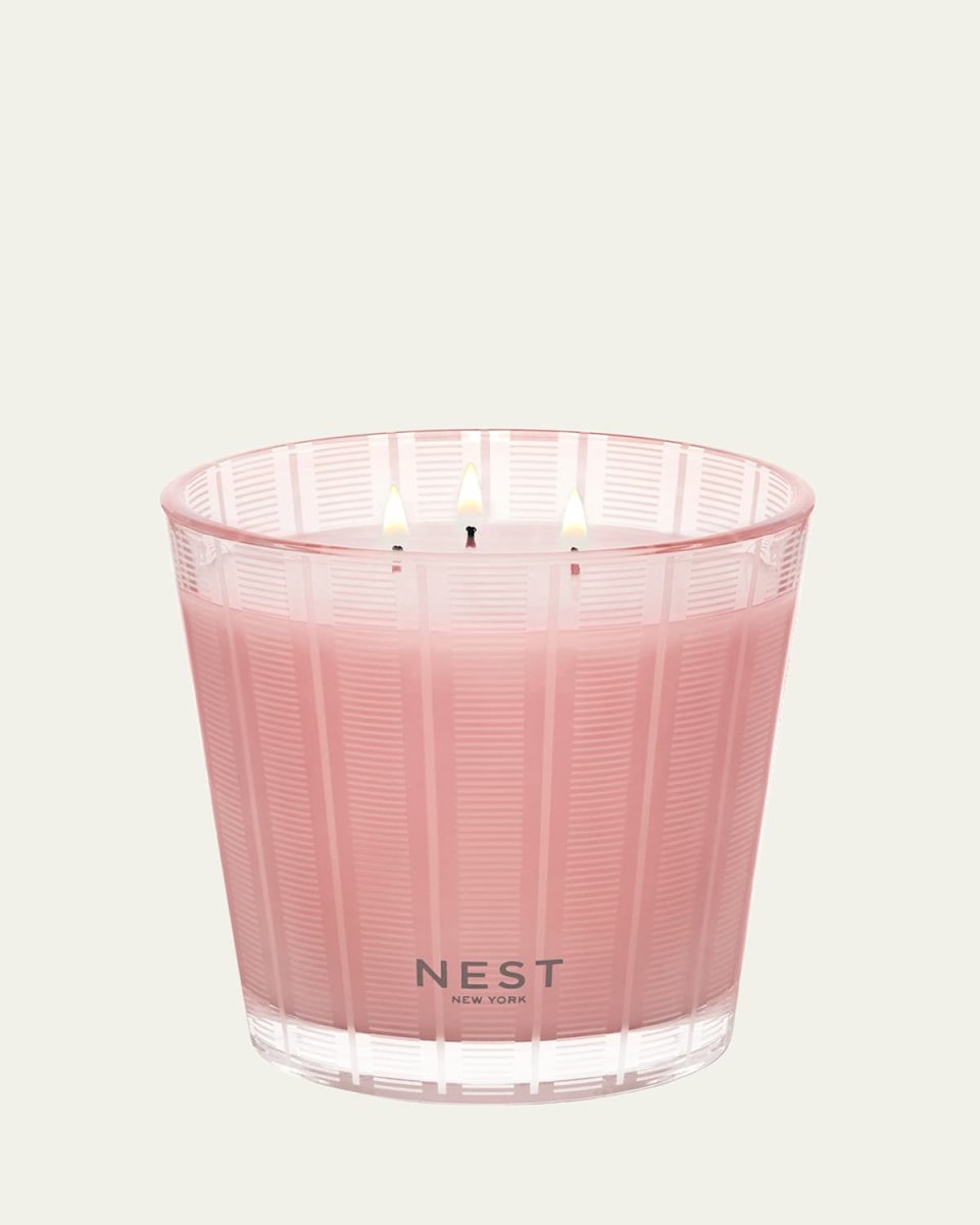 Himalayan Salt Rosewater 3 Wick Candle, 21.2 oz.
